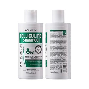 Shampoo liquide 8-en-1 à base de plantes pour le soulagement de la folliculite, nettoyage en profondeur, rafraîchissant, <span class=keywords><strong>clarifiant</strong></span>, volumisant, hydratant, anti-démangeaisons - Product Image 4