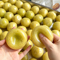 Jouet anti-stress sonore en forme de kiwi 6 cm, à presser, moelleux et sonore, pour le toucher sensoriel