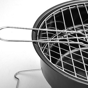 Outdoor Mini Mesh Rack Small Stove Portable Enamel Barbecue Charcoal Wood Charcoal <b>BBQ</b> <b>Grill</b> - Product Image 3