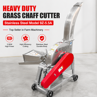 Broyeur multifonction en acier inoxydable pour ensilage, hacheuse de paille robuste, coupe-herbe et fourrage