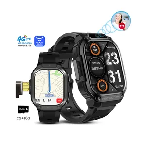 Android 4G GPS Sim kart Amoled V21 SmartWatch Video çağrı moda kamera AI S8 S9 çift Ultra akıllı saatler adam ve kadınlar için