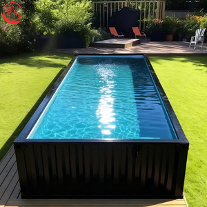 Piscines sur mesure en fibre de <span class=keywords><strong>verre</strong></span> FRP pour spa, design optimal, pour installation souterraine ou sur toit, avec système sans fin en conteneur - Product Image 5