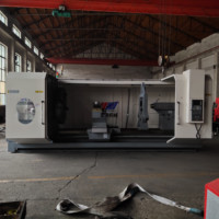 Nouveau type de tour CNC horizontal à banc plat robuste CK61160B, machine de tournage à broche unique, prix