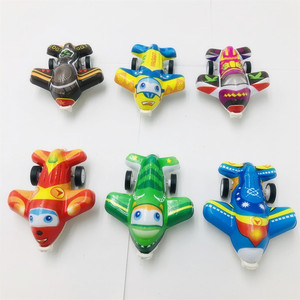 Avión de juguete de dibujos animados con mecanismo de retroceso, mini modelo para bebés y niños pequeños, juguete unisex de empuje y tracción. - Product Image 3