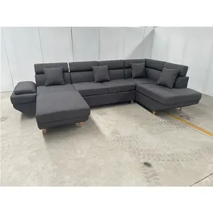 sitzen abdeckung schaum sofa Suppliers-Premium Sleeper L Form Lounge Sofa Chaiselongue Schnitts ofa für Wohnzimmer