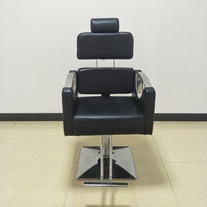 Modern Black Hair Salon Equipment Shaving Chair Luxury Golden Barbershop Styling Barber Chair - Product Image 3