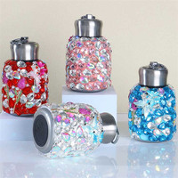 300ml à la mode en acier inoxydable vide Thermos bouteille grand strass diamant conception Portable pour voyage pour femme/fille/femme