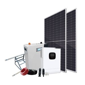 ระบบพลังงานแสงอาทิตย์แบบโมโนคริสตัลไลน์ซิลิคอน 12V 24V แบบออฟกริด พร้อมแบตเตอรี่ลิเธียมสำหรับใช้ในบ้าน - Product Image 1