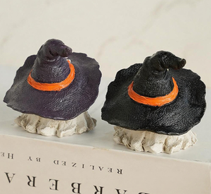Sombrero de fantasma de terror de <span class=keywords><strong>Halloween</strong></span>, artesanías creativas de resina para adornos de jardín y decoraciones de fiesta transfronterizas - Product Image 4