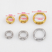 Anneaux de connexion à double trou en acier inoxydable, anneaux de jonction à deux trous, fermoirs pour la fabrication de bijoux et la création de bijoux artisanaux
