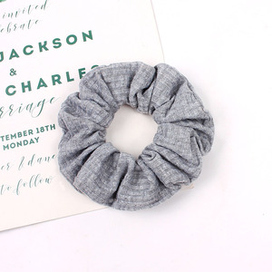 Groothandel Vrouwen Haaraccessoires Effen Kleur Gebreide Pitting Elastische Chouchou Haar Banden <span class=keywords><strong>Scrunchies</strong></span>