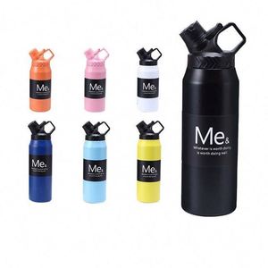 Botella de Agua Deportiva para Exteriores, 750 ml, 950 ml, Acero Inoxidable 304, Taza Térmica Aislada con Asa y Tapa Antiderrames - Product Image 2