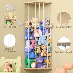 A parete in <span class=keywords><strong>legno</strong></span> imbalsamato porta animali in <span class=keywords><strong>legno</strong></span> di pino angolo imbottito organizzatore di stoccaggio per camera da letto vivaio - Product Image 5