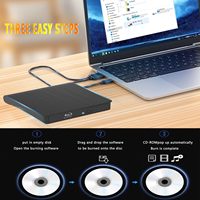 Yüksek hızlı harici Blu Ray DVD sürücü taşınabilir USB 3.0 CD 3D Blu-Ray oynatıcı brülör BD-ROM okuyucu Mac Windows 10 dizüstü PC için
