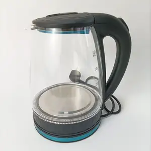 Chefman 1.7 Liter Electric Glass Tea Kettle Fast Hot Water Boiler One Touch Operation Boils 7 Cups Swivel Base Cordless