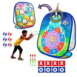 Jeu de lancer de sac de haricots 5 en 1, plateau de jeu en plein air, anneau de lancer, jeu de fléchettes, cible, balle collante, jeu de sport d'intérieur - Product Image 2