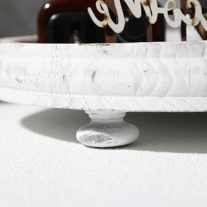 Nouvelle arrivée plateau en bois écologique à 2 niveaux pour servir un décor élégant de conception de ferme moderne - Product Image 4