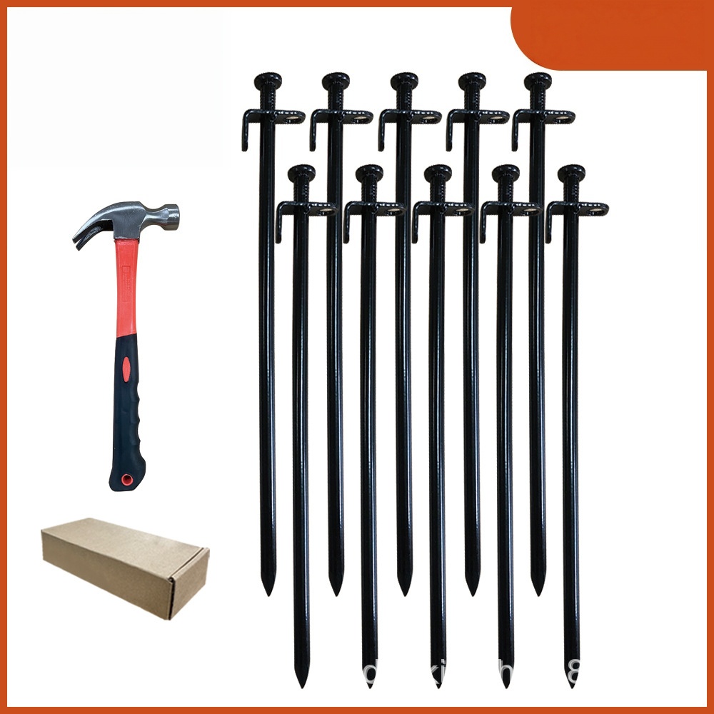 Clou de racine +6 cordes noires + attaches fil double œil