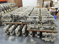 Machine à coudre industrielle Pegasus W2600 2664 W600 664 d'occasion à 3 broches et 5 fils fabriquée au Japon