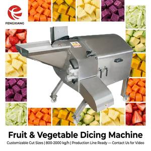 FENGXIANG Fruit Vegetable Dicing Machine 800-2000kg/h Customizable Cut Sizes Production Line Ready - Product Image 1