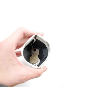 Automatic snap-lock coin purse, magic prop headphone <b>case</b>, PU leather Greet short wallet, customizable. - Product Image 2
