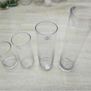 Venta al por Mayor <span class=keywords><strong>de</strong></span> <span class=keywords><strong>Jarrones</strong></span> <span class=keywords><strong>de</strong></span> <span class=keywords><strong>Vidrio</strong></span> Cilíndricos <span class=keywords><strong>de</strong></span> Diferentes Alturas para Decoración <span class=keywords><strong>de</strong></span> Bodas - Product Image 3