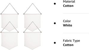 Флаг-баннер для настенного декора из хлопка и полиэстера с сублимационной печатью и возможностью нанесения логотипа - Product Image 3