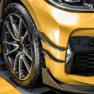 Alerones Laterales de Fibra de Carbono Seca para Parachoques Delantero <span class=keywords><strong>BMW</strong></span> G20 G21 <span class=keywords><strong>M</strong></span> <span class=keywords><strong>Sport</strong></span> 320i <span class=keywords><strong>320d</strong></span> 320e 325i 330i 330d 330e 340i 340d 2018-2021 - Product Image 5