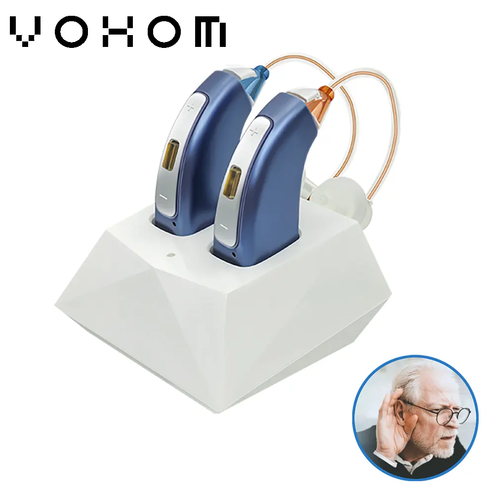 VHP-1804新製品卸売BTEプログラマブル補聴器充電式補聴器