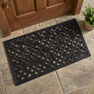 Braided Rectangle Stair <b>Mat</b> Machine Made Flower Style Rubber Anti Slip Washable Durable Eco-Friendly Outdoor Home Office HDPE - Product Image 3