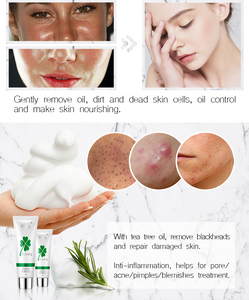 Private Label OEM Organic Tea <strong>Tree</strong> Oil <strong>Face</strong> Wash Herbal Facial Cleanser with Amino Acid for Dry Skin Whitening and Repair - Product Image 5