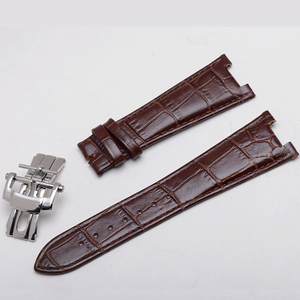 Bracelet de <span class=keywords><strong>montre</strong></span> en cuir véritable marron élégant Pa-tek Phi-<span class=keywords><strong>lip</strong></span>-pe 5712G 5711, bracelet de <span class=keywords><strong>montre</strong></span> pour <span class=keywords><strong>homme</strong></span> élégant en acier inoxydable pliable - Product Image 1