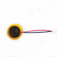Batteria a Bottone Ricaricabile agli Ioni di Litio LIR940 3.6V 25mAh con Fili per Apparecchi Acustici