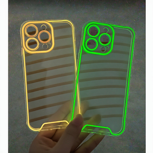 Coque de téléphone souple en TPU lumineux pour iPhone 15 14 13 - Lumière fluorescente néon nocturne, accessoires mobiles compatibles avec iPhone 15 16 Pro - Product Image 3