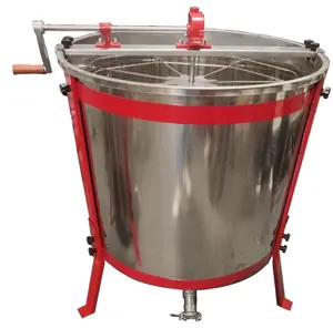 8 frames honey extractor with special design manual automatic braking function and SS honey gate