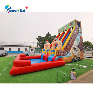 Tobogán Acuático Inflable Comercial de Doble Pista <span class=keywords><strong>para</strong></span> Fiestas y <span class=keywords><strong>Eventos</strong></span> - Product Image 2