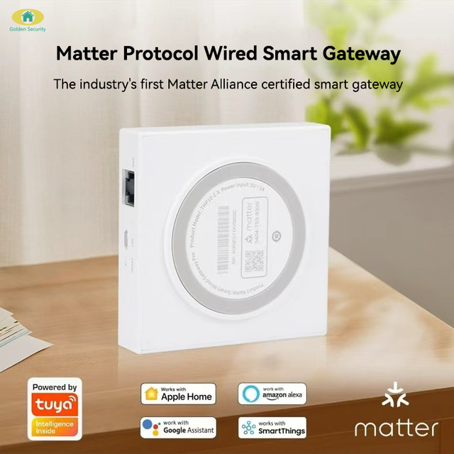 2026 Golden Secuerity Smart Home Hub ZigBee Thread Protocol Support Smart Life Alexa Google Home Tuya Matter Gateway Hub WiFi