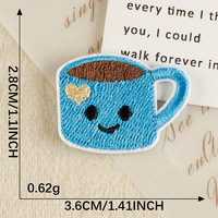 Offre Spéciale : Adorables mini-patches brodés thermocollants motif maison de fleurs, pour porte-clés, sacs et accessoires de décoration DIY