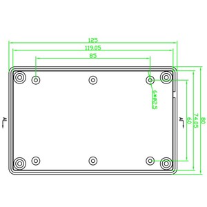 Vỏ điện tử cầm tay Hộp nhựa bảo mật dự án điện tử Hộp mạch nhựa Vỏ nhựa - Product Image 4