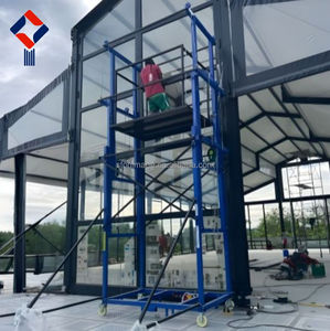 ลิฟท์นั่งร้านไฟฟ้าน้ำหนักเบา 2-12 เมตร ควบคุมด้วยรีโมท พับเก็บได้ สำหรับงานปรับปรุงบ้านและงานก่อสร้างภายในอาคาร - Product Image 6