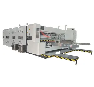 Canghai High quality corrugated cardboard paperboard carton box flexo automatic feeding printer rotary slotter and die cutter