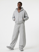 Veste zippée en molleton de coton épais pour homme, coupe ample et rétro, style streetwear américain, collection Hiver 2026