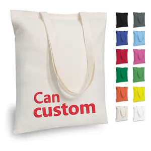 カスタマイズ可能な食料品ショッピングバッグ再利用可能な布コットントートバッグプレーンブランクキャンバストートバッグ広告とプロモーション用