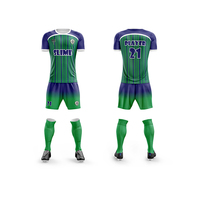 Maillot de football personnalisé sublimé en gros pour hommes, kit uniforme d'équipe avec short, anti-humidité, pour entraînement et matchs
