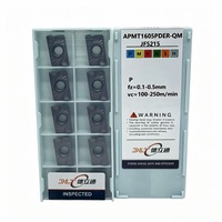 Insertos de Torneado Cuadrados de Carburo DLT APMT1605PDER-QM JF5215, Cuchilla de Torneado Indexable CNC OEM para Acero, Herramientas de Corte Resistentes al Desgaste