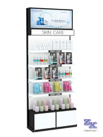 Maßgefertigte Kosmetik-Shop-Vitrine mit LED-Beleuchtung und Hochwertigen Materialien