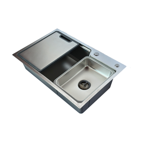 อ่างล้างจานสแตนเลสเดี่ยวแบบติดด้านล่างทำด้วยมือจาก304รุ่น6845/7545หนา3 + 0.75มม. - Product Image 3