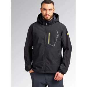 Diadora แจ็คเก็ตผ้านิ่มผสมวัสดุแบบผสมยืดได้702.180796 80013/ลิตรแจ็กเก็ตทำงานสีดำกันน้ำได้ - Product Image 2