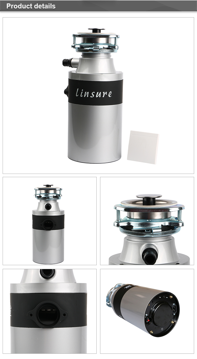 Under Sink Food Waste Disposer Waste Processing Machine Processor Independent Food Waste Crusher