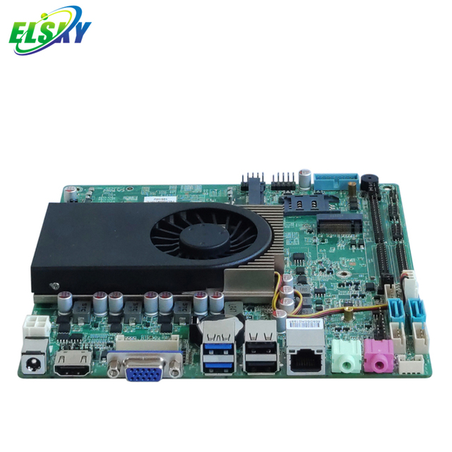 Support Intel CPU  7th I3 Processor Motherboard 7100U I5 7200U I7 7500U  With 16G DDR3 RAM  2 SATA3.0 HD-MI LVDS VGA